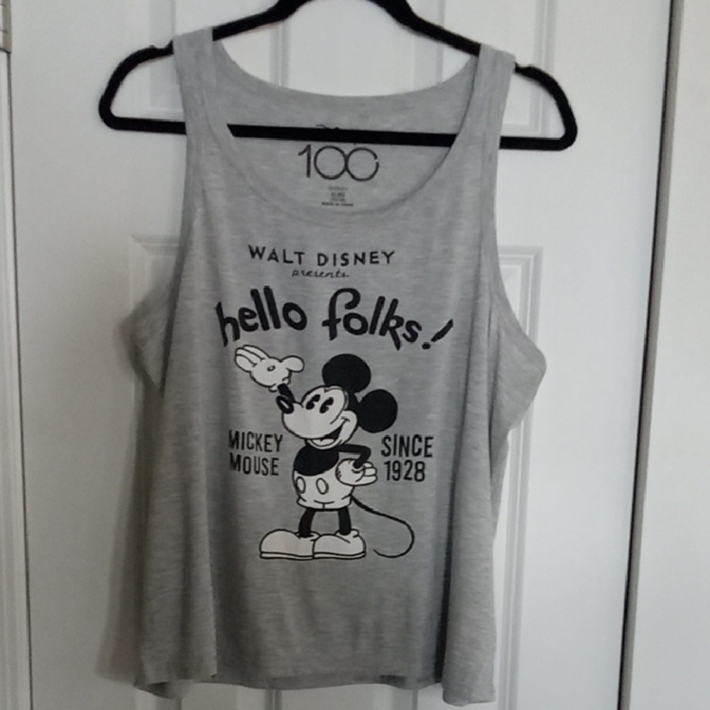 Disney Gray Mickey Mouse Pajama Tank